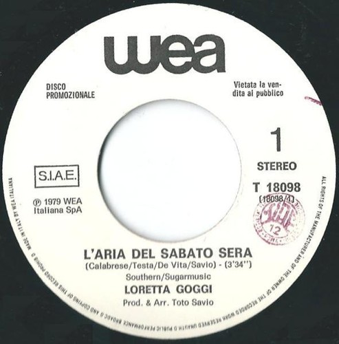 Loretta goggi aria del - goggi,