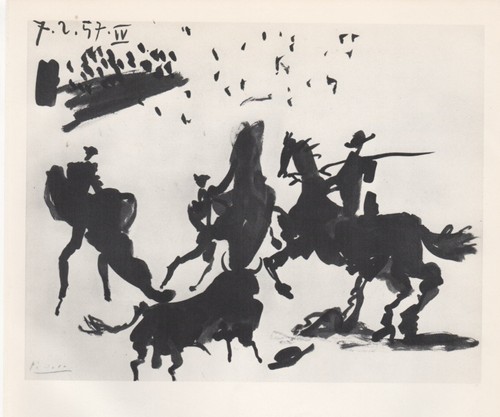 Pablo picasso corrida - -,