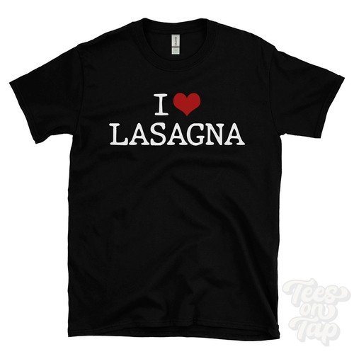 Maglietta love lasagne cuore - i,