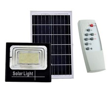FARO FARETTO LED PANNELLO SOLARE LUCE FREDDA 200W IP 66 CLASSE ENERGETICA A+++