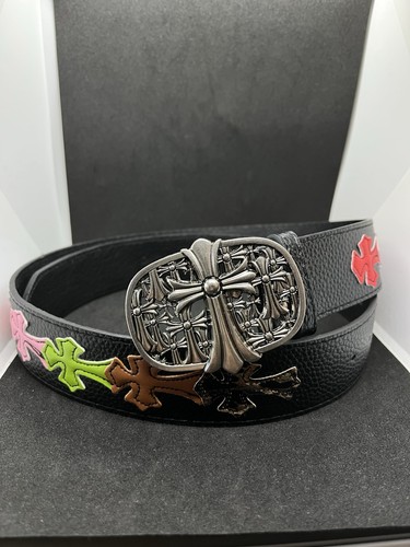 Chrome style y2k black belt - chrome,