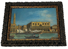 Veduta di Venezia su tavola