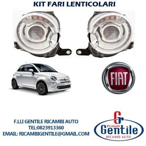 Kit fari lenticolari fiat 500 - fari,