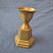 Brass Candle Holder Bud Vase