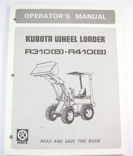 Kubota r310b r410b manuale - r310b,