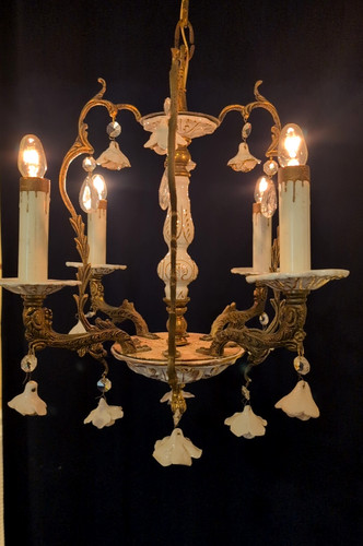 Lampadario vintage capodimonte - vintage,