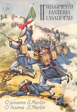 4500) CASALE MONFERRATO, 11 REGGIMENTO FANTERIA CASALE (CAR). VIAGGIATA.