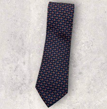 ANDREWS Silk Tie ITALY Navy