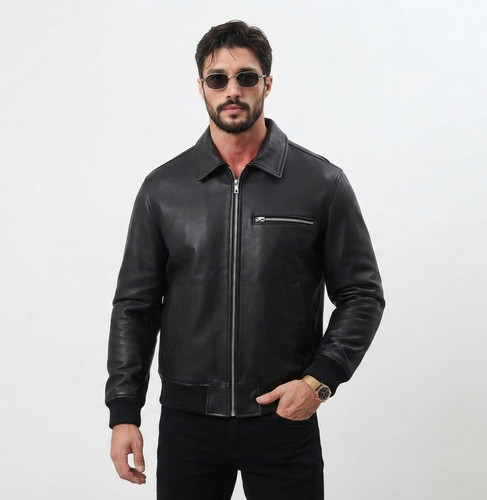 Giubbotto bomber uomo pelle - giubbotto,