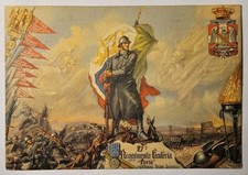 CARTOLINA MILITARE - 27° REGGIMENTO FANTERIA PAVIA BERGONZONI ALTIPIANI GORIZIA 