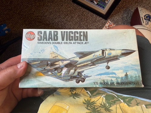Vintage airfix saab viggen - vintage,