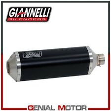 Terminale Scarico Giannelli Ipersport Alluminio Nero Gilera GP 800 2008 > 2013