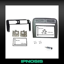 Mascherina autoradio 2 DIN ANTRACITE per radio EURO e CHINA Fiat Grande Punto