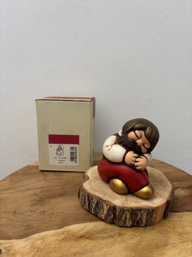 Pastore seduto rosso - pastore, presepe
