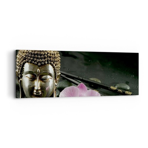 Quadro tela 90x30cm buddha - quadro,