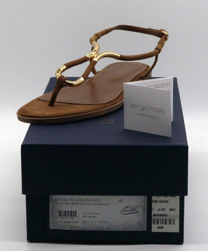 Sergio rossi twist - gold, thong