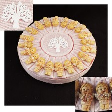 30246 Bomboniere Torta Rosa Bimba Albero Vita Calamita Angelo Nascita Battesimo