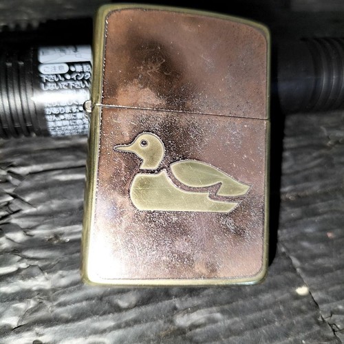 Zippo accendino anatra ottone