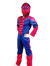 Costume da Supereroe Busto Muscoloso Spiderman Uomo ragno per Bambini