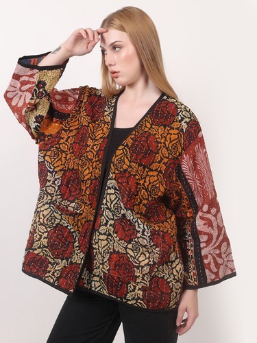 Kimono trapuntato kantha - trapuntato, da