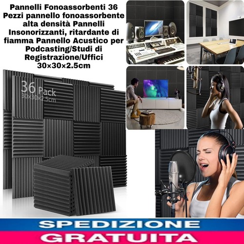 36pz pannelli fonoassorbenti - 36pz,