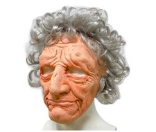 Maschera nonna realistica