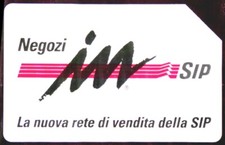 G 352 A C&C 2391 SCHEDA USATA NEGOZI INSIP VARIANTE STRISCE ROSSE  DISCRETA QUAL