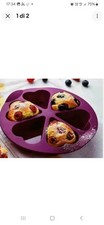 Stampo maffin  a forma di cuore In Silicone Tupperware