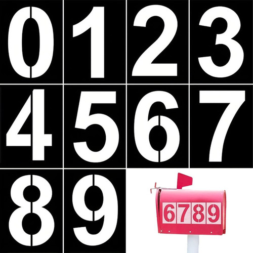 Pezzi numeri adesivi - 10,