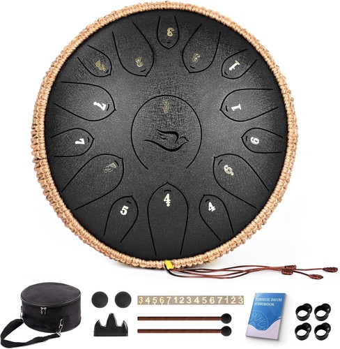 Steel tongue drum note 14 - 15,