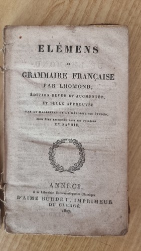Elemens grammaire francaise - de,