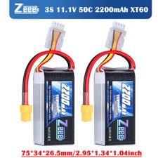 2x Zeeee 11.1V 2200mAh 3S