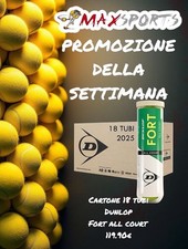 CARTONE PALLINE TENNIS DUNLOP
