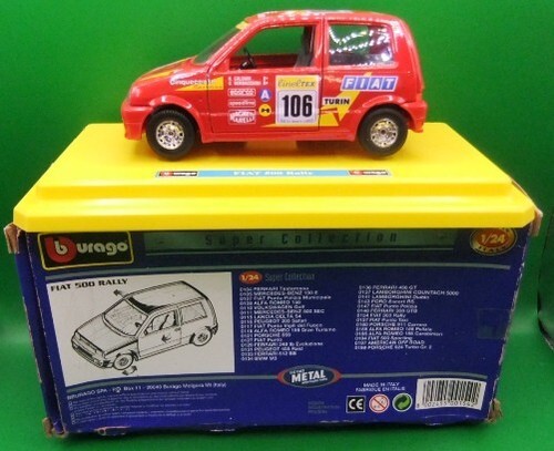 Auto rally burago fiat 500 - auto,