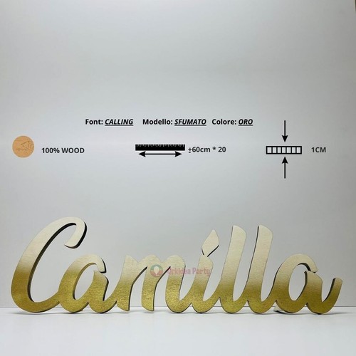 Nomi legno personalizzabili - in,