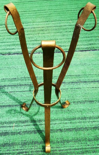 Vaso ferro battuto oro - vaso,