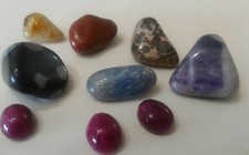 9 PIETRE DURE COMPOSTO da diversi MINERALI - CRISTALLOTERAPIA