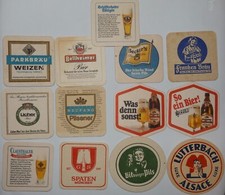 12) SOTTOBICCHIERE BIRRA TEDESCO VINTAGE ASSORTIMENTO ESCLUSIVO COLLEZIONE UNICA NEL SUO GENERE *C