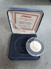 196  USA KENNEDY HALF DOLLAR MONETA IN ARGENTO Certificato Bolaffi