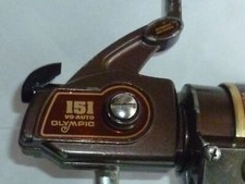 VINTAGE OLYMPIC 151 VO AUTO SPINNING REEL MADE JAPAN HEAVY DUTY RARE