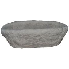 DECOGARDEN FIORIERA MORTAIO IN GRANULATO DI PIETRA ANTICA 40 X 23 X H 13 CM