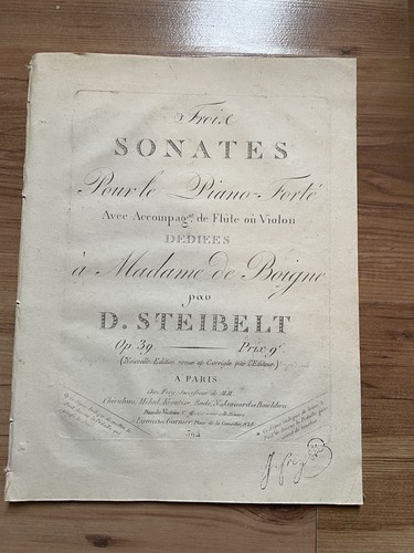 Steibelt daniel trois sonates - daniel,,