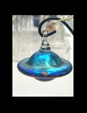 Ornamento nave UFO blu