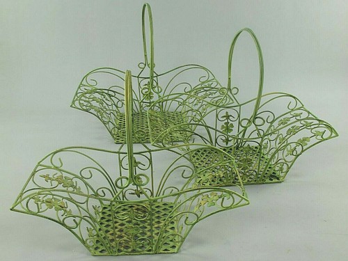 3er set cesto fiori ferro - 3er-set,