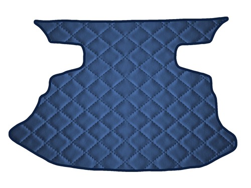 Blu scuro ecopelle trapuntata - ecopelle,