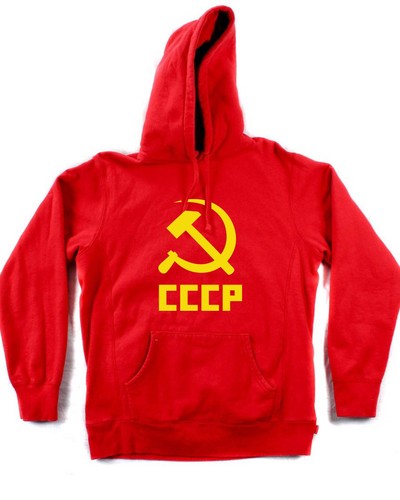 Felpa rossa cccp falce - cccp,