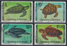 GRENADINES OF ST. VINCENT 1978 Tartarughe d'acqua 4v us