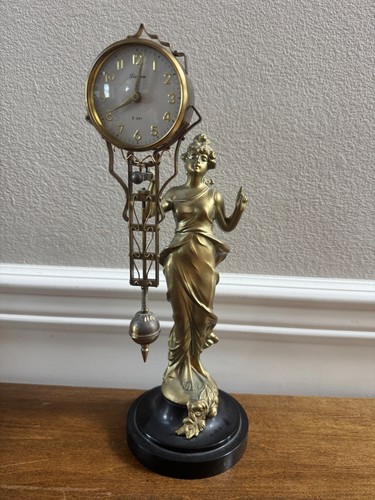Orologio statua vintage tiglio - orologio,