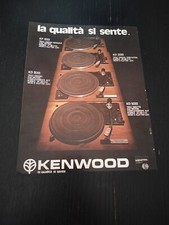 1976 KENWOOD GIRADISCHI KP 1022 KD 2033 KD 3033 KD 5033 VINTAGE AD PUBBLICITA