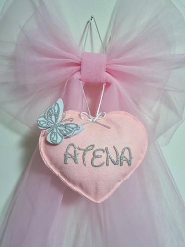 Fiocco nascita per - bimba, rosa